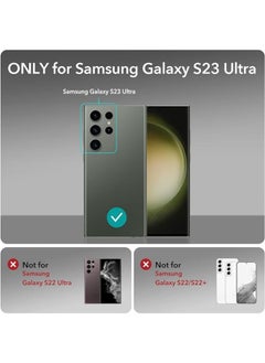 PROMASS Camera lens protector for Samsung Galaxy S23 Ultra Tempered glass metal individual ring cover  - Image 2