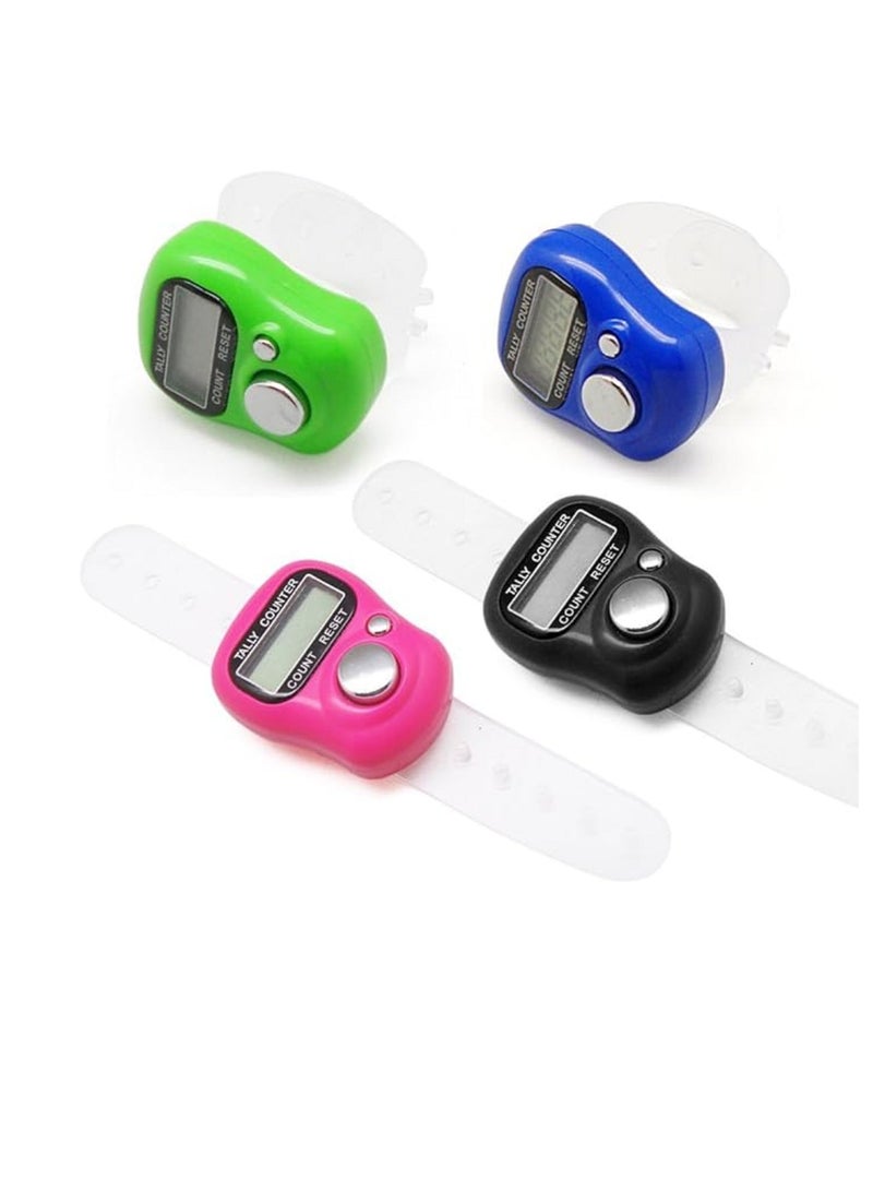 10-Piece Digital Electronic Finger Tally Counter Multicolour - Image 2