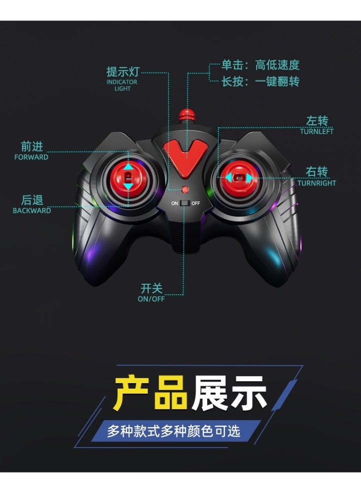 Pixblox High-Speed Dual-Motor RC Boat (Blue) - Image 4