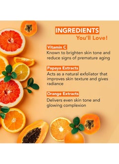 Botanic Hearth Botanic Hearth Vitamin C and Papaya Face Wash Brightening Face Wash with Vitamin C Beads For Glowing and Radiant Skin For Women and Men Sulphate and Paraben Free 150ml  - Image 2