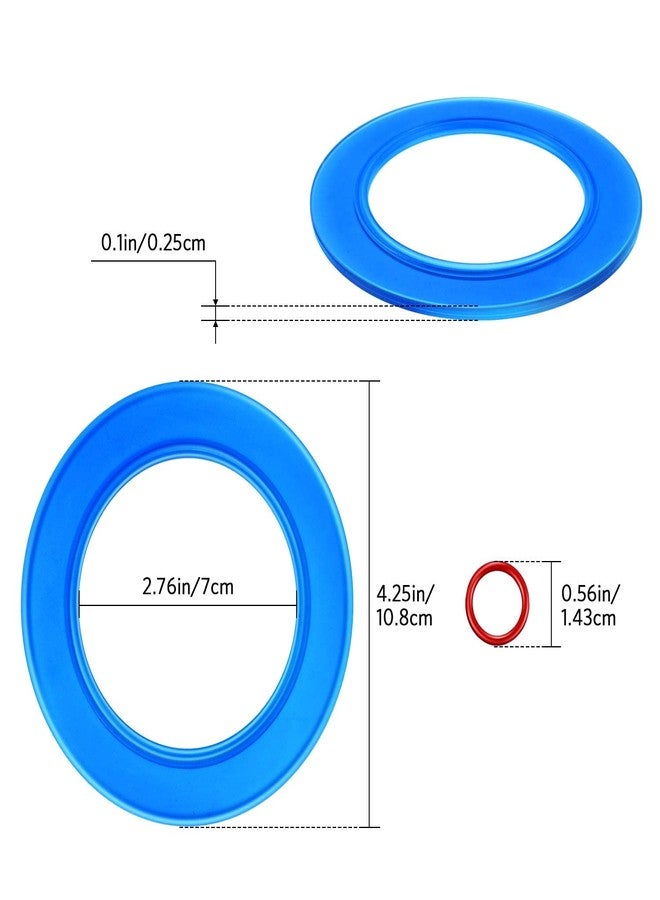 JOVITEC 4 Packs 7301111-0070A Flush Valve Seal Kit for American Standard Toilets, Compatible with Replacement Parts for Champion 4 Tank and Eljer Titan 4 Model Toilets, Replace for 012611410444 - Image 2