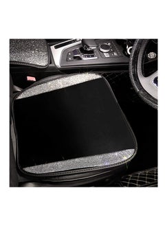 Excefore Bling Seat Covers for Women Girls Rhinestone Breathable Mesh Front Seat Covers Seat Protector Black Seat Covers with Shining Crystals -1Piece for 1 Front Seat, Universal Fit 95% Cars(White)  - Image 3