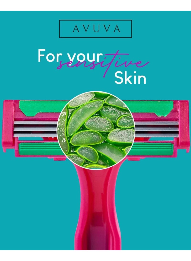 أفيفا أفوفا ماكينة حلاقة للنساء للاستخدام مرة واحدة - 5 قطع - Image 4