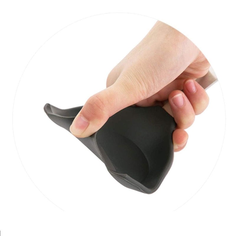 HomeAra HomeAra 1 Pcs Premium Silicone NonStick Spatula Turner with HeatResistant FoodGrade Silicone and Stainless Steel Handle Essential Kitchen Cooking Tool Turner Black - Image 3