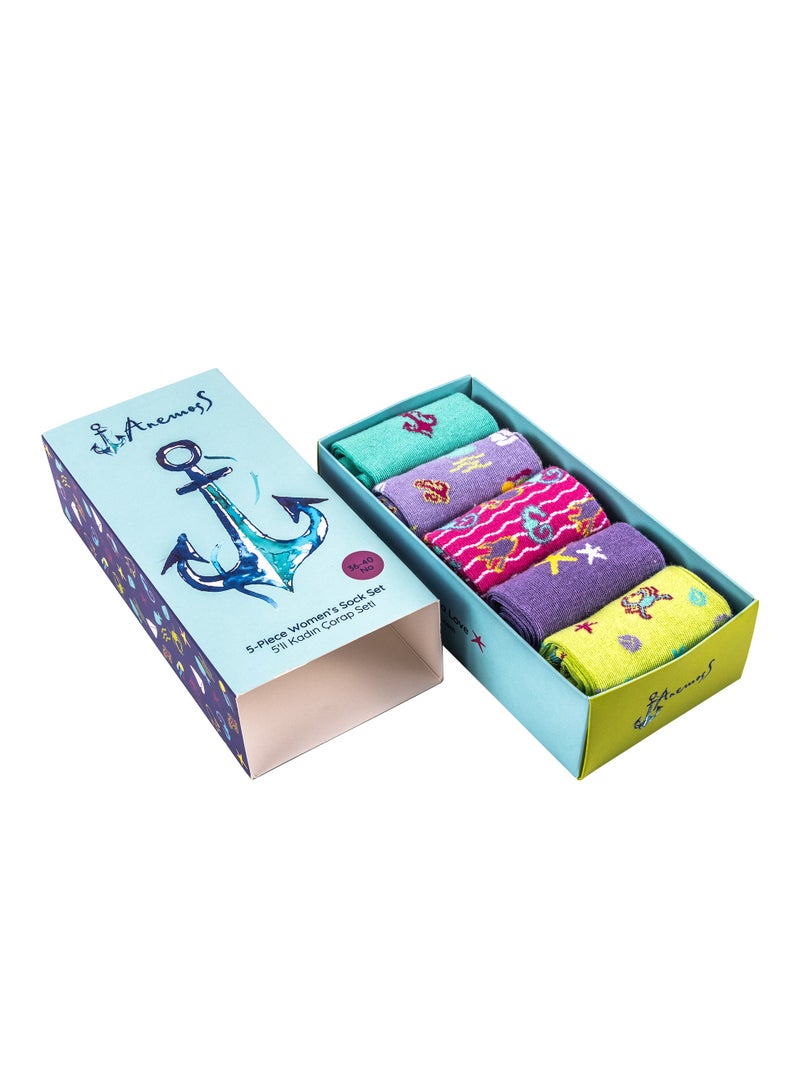 أنيموس طقم جوارب نسائية غير ملحومة من أنيموس – 5 أزواج - Image 2