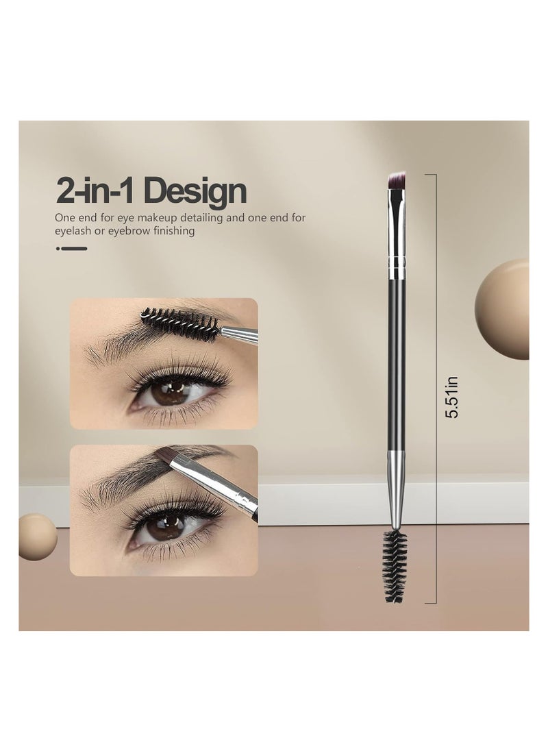 Eyebrow Brush Eyelash Separator Brow Comb & Lash Spoolie Professional Eye Makeup Tools (3 Pieces Set)