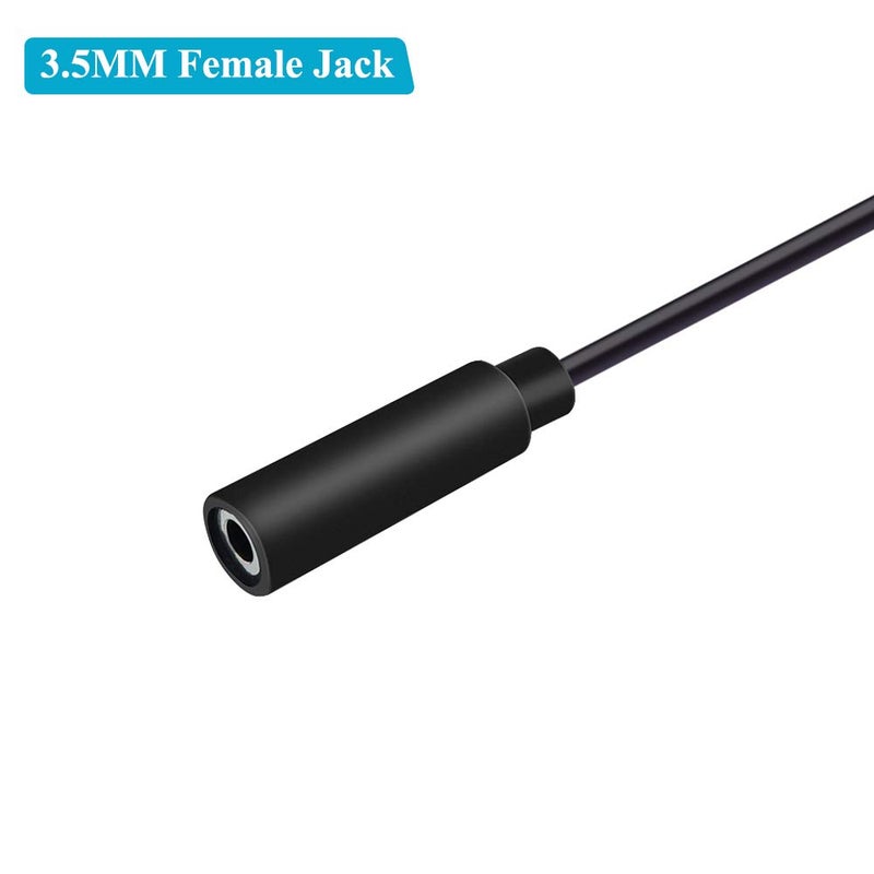 Fancasee 2-Pack 3.5mm 1/8" to Speaker Wire TRRS Stereo Female Jack to Bare Wire Pigtail 3.5mm Plug Connector Adapter Repair Audio Cable for Microphone Headphone Headset Earphone Speaker - Image 3