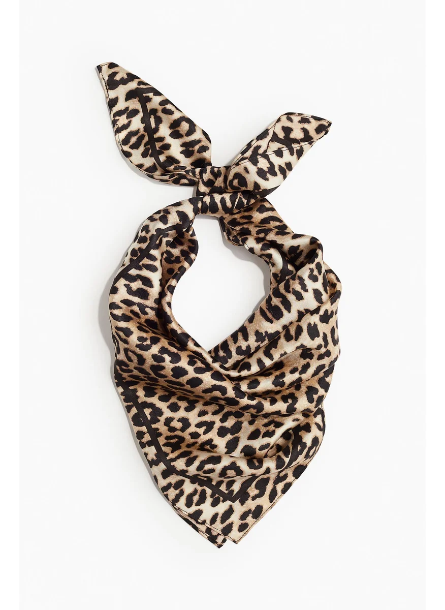 H&M Printed Silk Scarf