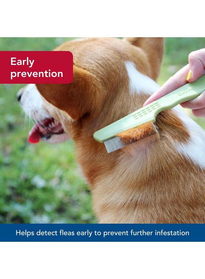 Coastal Pet Safari Double Row Comb - Helps Dry Skin - For Flea Prevention and Detection in Pets with Short and Long Hair - Image 3