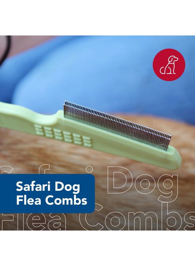 Coastal Pet Safari Double Row Comb - Helps Dry Skin - For Flea Prevention and Detection in Pets with Short and Long Hair - Image 2