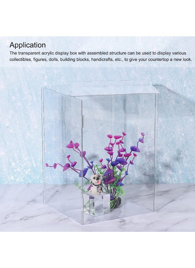 Generic sourcing map Acrylic Display Case Box Clear Dustproof Protection Showcase 31x16x41cm for Collectibles Display  - Image 5