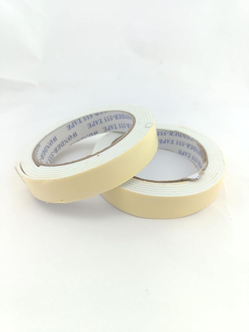advancedestore advancedestore ( Pack of 6 pcs double sided foam tape 24mm daul tape set of 6 double sided tape craft material (double tape) - Image 1