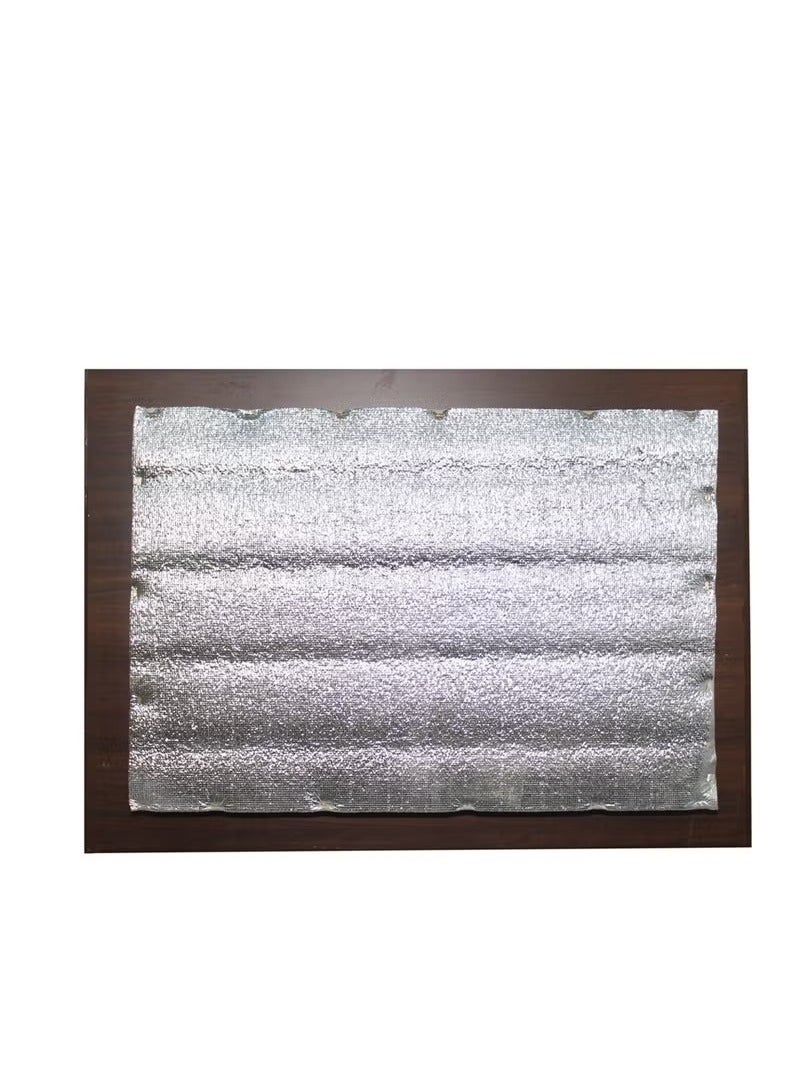 Brides Window air conditioner cover shelf for wall covering made of wood, brown color - Image 3