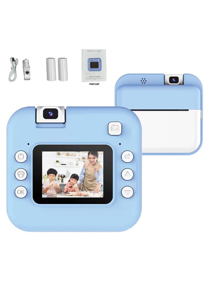 BlueFire "Kids Instant Print Camera – 24MP HD 1080P Digital Camera with Thermal Photo Printing, 180° Rotating Lens, 2.0" Eye-Protective Screen, 64GB Expandable Memory – Perfect Gift for Boys & Girls  - Image 1