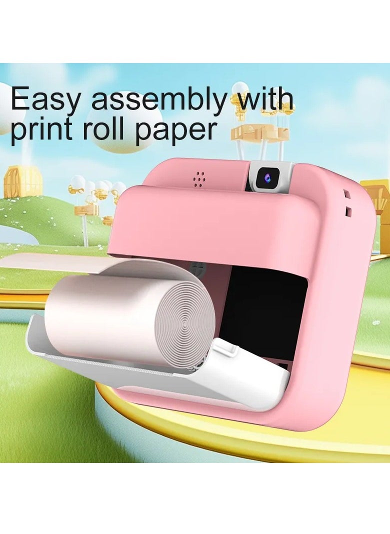 BlueFire "Kids Instant Print Camera – 24MP HD 1080P Digital Camera with Thermal Photo Printing, 180° Rotating Lens, 2.0" Eye-Protective Screen, 64GB Expandable Memory – Perfect Gift for Boys & Girls  - Image 5