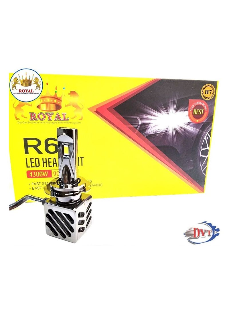Royal Led Headlight (H7) - DYT R6 - Image 3