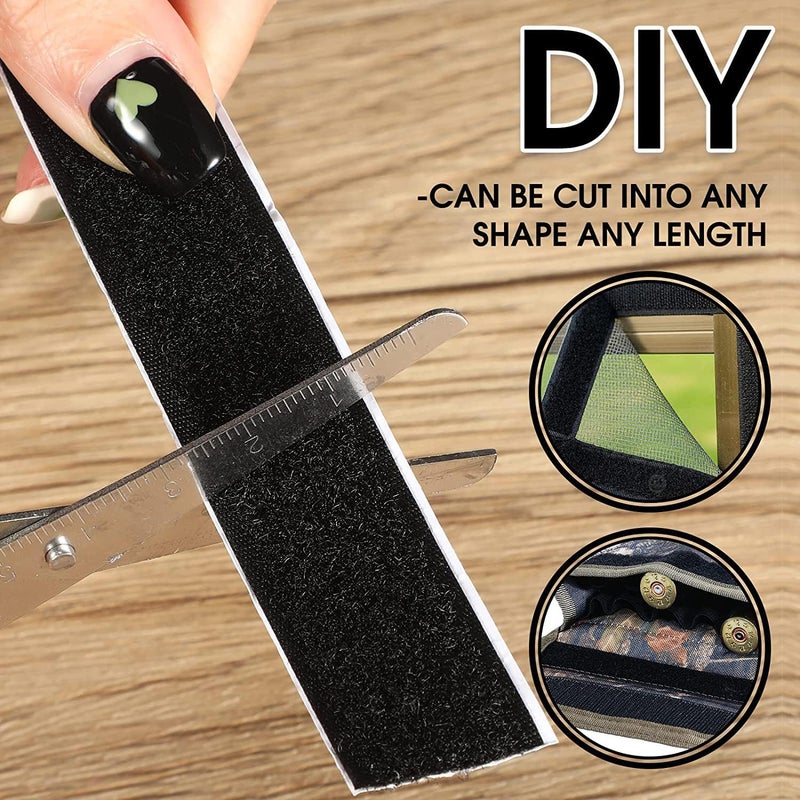 Hook Loop WELPRO Self-Adhesive Hook and Loop Tape Roll, Self Sticky Back Strong Gripping Perfect for DIY | Home, Office, School, and Crafting | for Both Indoor-Outdoor Use (50mm*2meter) - Image 3