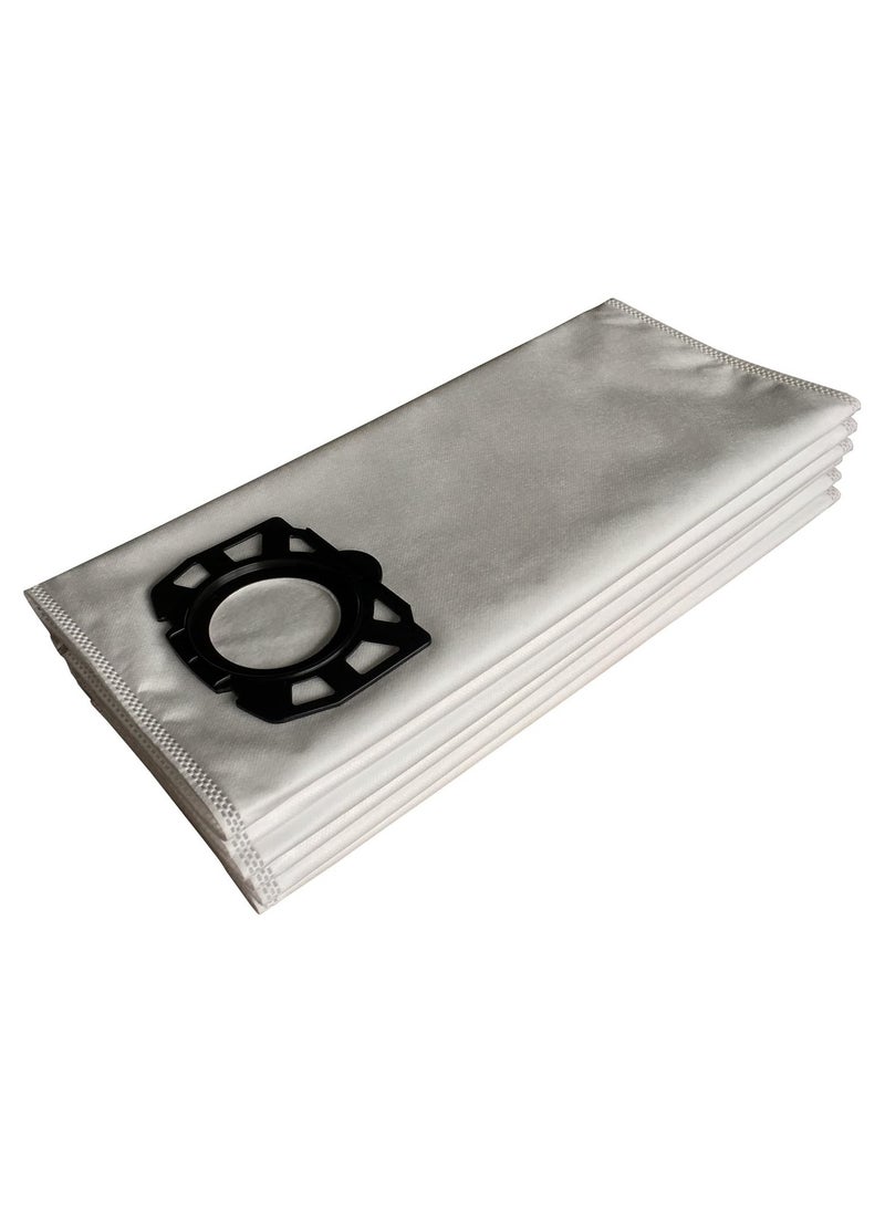 Generic - 5 Pack Fleece Filter Bag To Fit Karcher Wet and Dry WD4 WD5 WD6 MV4 MV5 MV6 Premium Renovation Vacuum Hoover Cleaner Alternative to 2.863-006.0 - Image 1