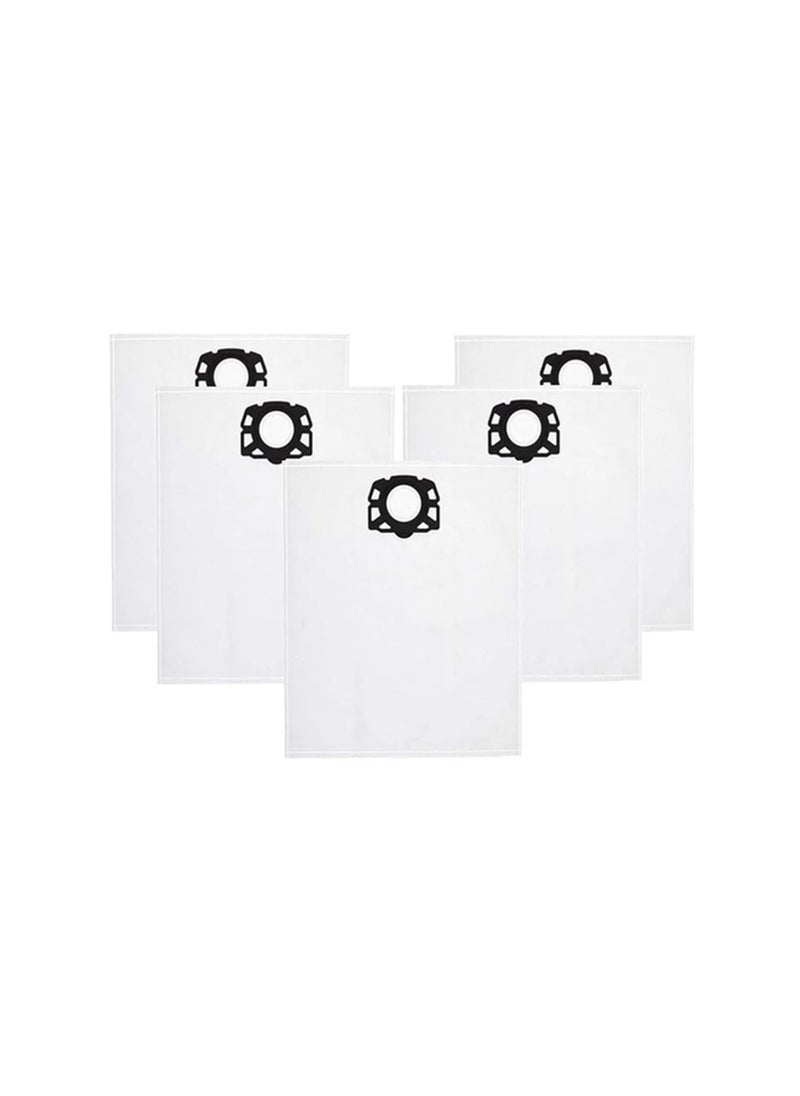 Generic - 5 Pack Fleece Filter Bag To Fit Karcher Wet and Dry WD4 WD5 WD6 MV4 MV5 MV6 Premium Renovation Vacuum Hoover Cleaner Alternative to 2.863-006.0 - Image 1