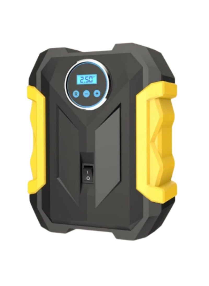 Digital Tyre Inflator 12V Portable Air Compressor Car Tyre Pump with 3 Nozzle Adaptors and Digital LED Light Rapid Electric Car Tyre Inflator Air Pump for Car Tires and Other Inflatables - Image 2