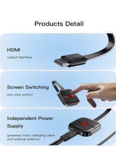 Yesido Yesido TV10 2.4GHz Wifi Wireless 4K Audio Video TV Transmitter Screen Display Receiver - Black  - Image 2