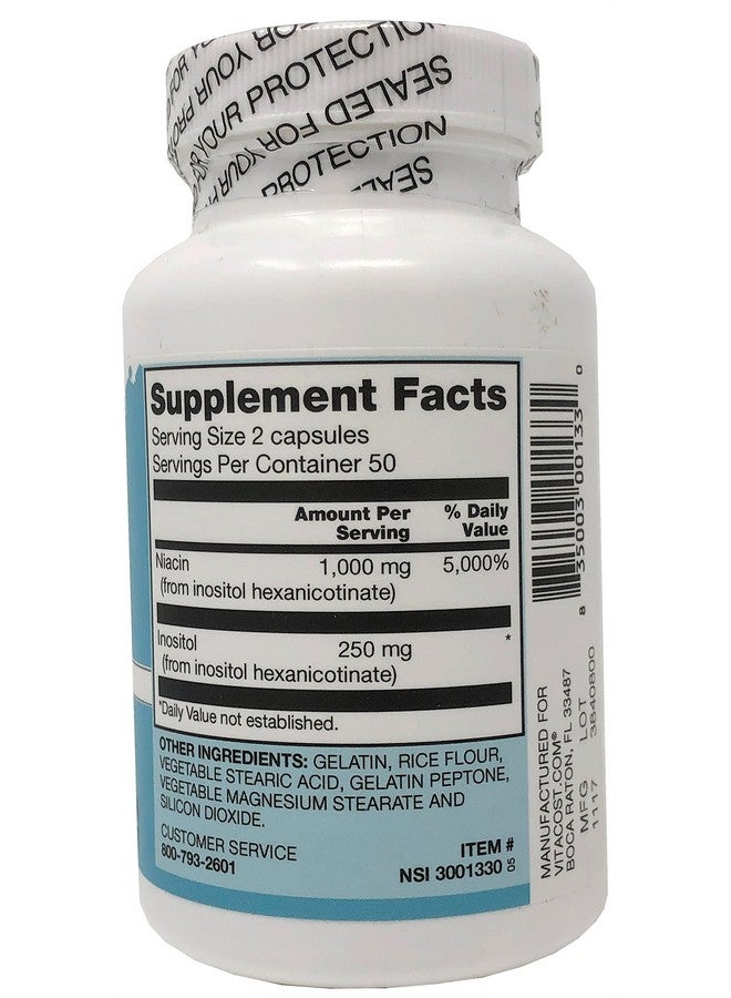 Vitacost Brand Vitacost Niacin Non - Flushing - 1000 mg per Serving - 100 Capsules - Image 2