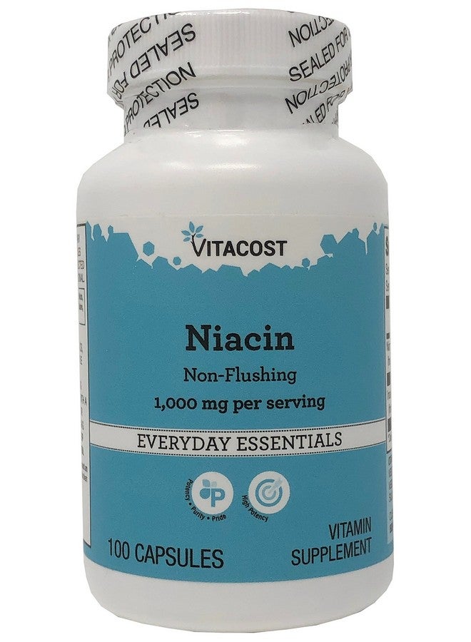 Vitacost Brand Vitacost Niacin Non - Flushing - 1000 mg per Serving - 100 Capsules - Image 1