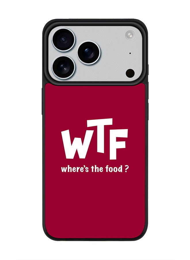 Stylizedd iPhone 17 Pro Case, [Compatible with MagSafe] Slim Magnetic cover Phone Case iPhone 17 Pro -Where's the food? - Image 1