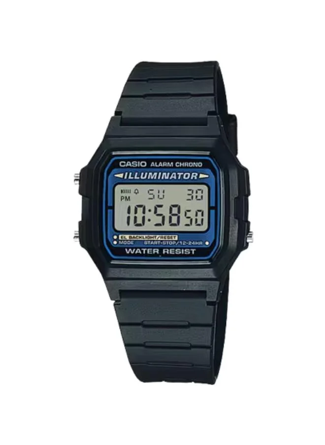 CASIO Men's Digital Display Watch With Black Resin Strap - F-105W-1A