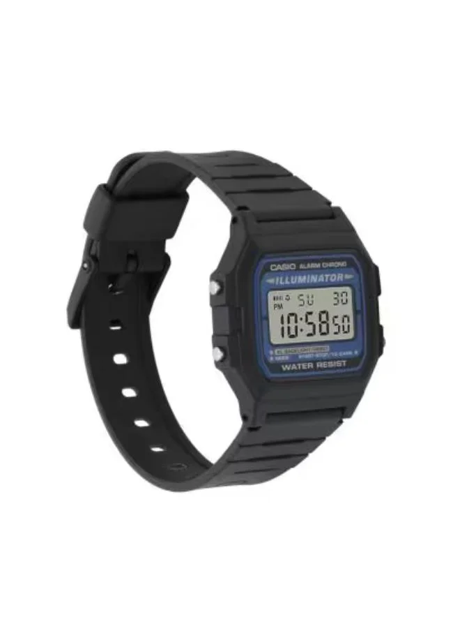 CASIO Men's Digital Display Watch With Black Resin Strap - F-105W-1A