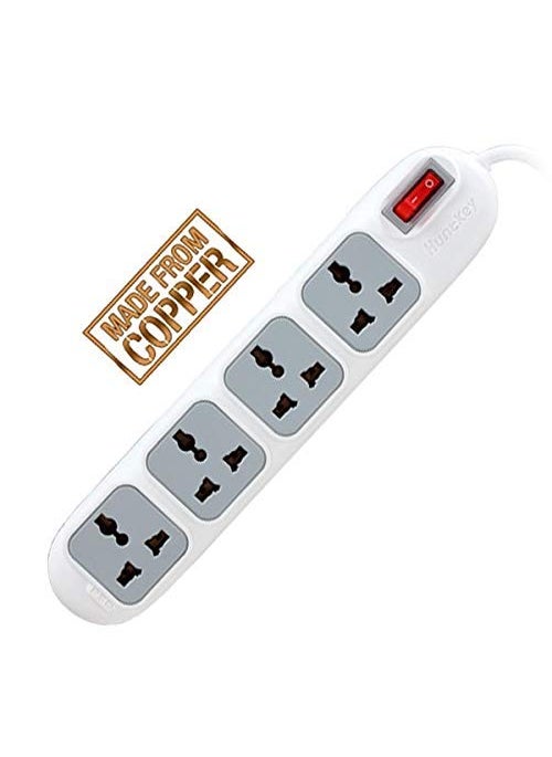 HuntKey Huntkey Surge Protector with Heavy Duty Extension Cord Conserve Saves Energy 4 Socket  - Image 3