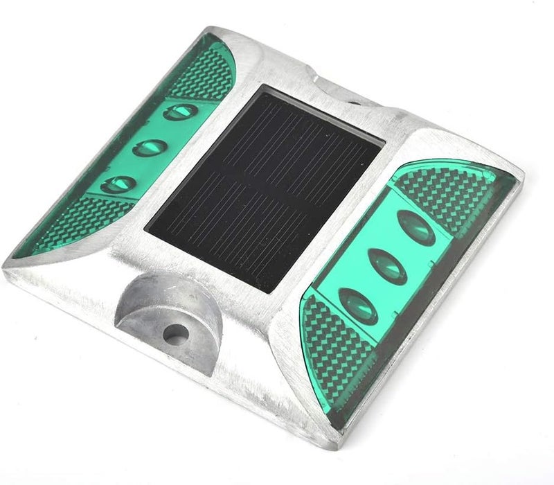 klarako 2 Pcs Solar Power Ground Marker Lights/Waterproof Outdoor Driveway Road Stud Lamp 6 LED/Road Stud Pathway Marker Light - Image 3