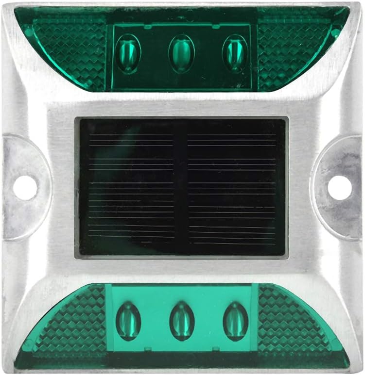 klarako 2 Pcs Solar Power Ground Marker Lights/Waterproof Outdoor Driveway Road Stud Lamp 6 LED/Road Stud Pathway Marker Light - Image 2