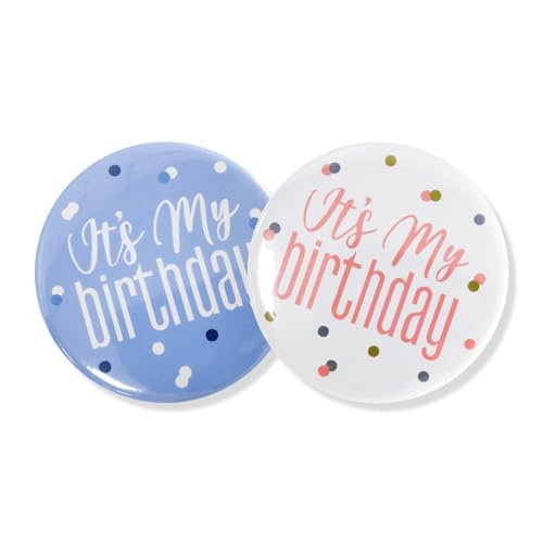 Pingyongchang 3pcs Happy Birthday Badge Pins It's My Birthday Button Emblems Pins Birthday Party Decorations for Women - Image 2
