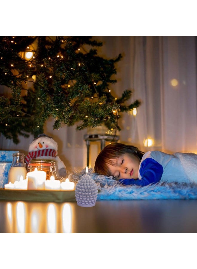 HOMESTAR Christmas Tree Candle Molds 3D Christmas Silicone Molds for DIY Candle Soap,Epoxy Resin,Chocolates Cake Decorations Home Decor - Image 5