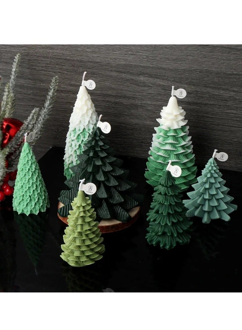 HOMESTAR Christmas Tree Candle Molds 3D Christmas Silicone Molds for DIY Candle Soap,Epoxy Resin,Chocolates Cake Decorations Home Decor - Image 3