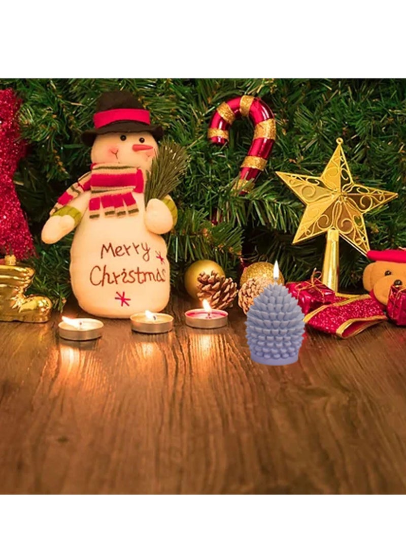 HOMESTAR Christmas Tree Candle Molds 3D Christmas Silicone Molds for DIY Candle Soap,Epoxy Resin,Chocolates Cake Decorations Home Decor - Image 4