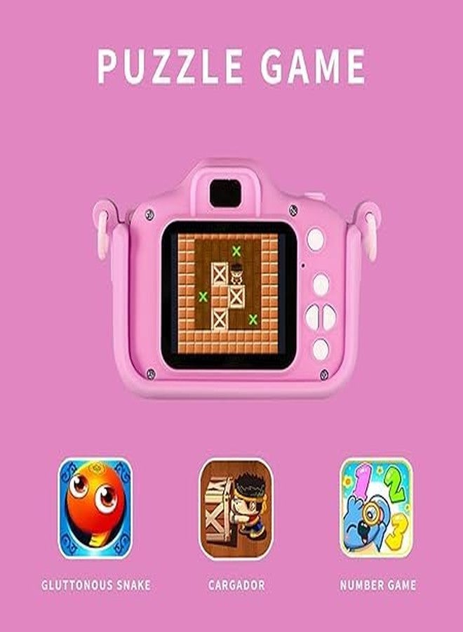 Bluedeal Camera Toys - HD Digital Video Camera with Silicone Cover for Kids (Unicorn Pink) - Image 5