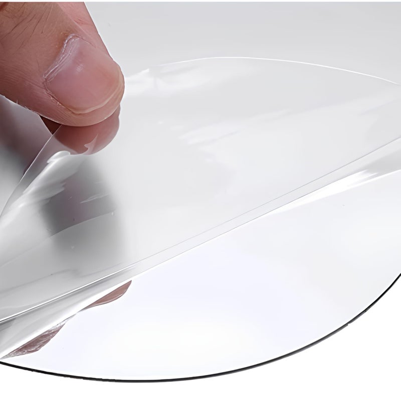 Gadgetglam Oval Shape Adhesive Mirror Sticker for Wall on Tiles Bedroom Living Room Basin Mirror Bathroom Wall Mirror Both Side Sticker Acrylic Wall Mirror for Wall Full Length (4) - Image 2