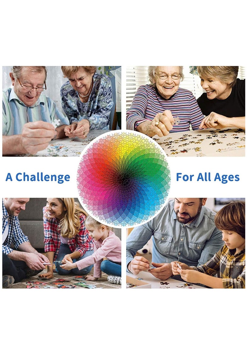 Y&D 1000-Piece Rainbow Round Puzzle  - Image 5