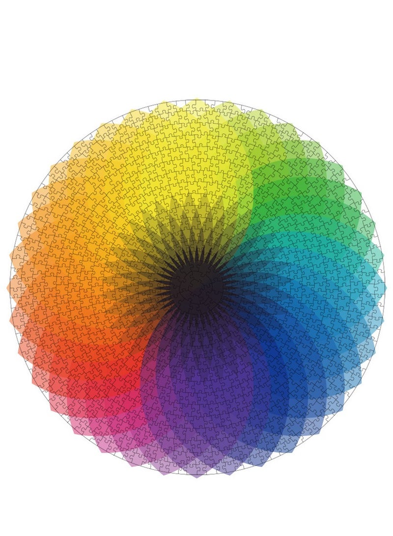 Y&D 1000-Piece Rainbow Round Puzzle  - Image 2