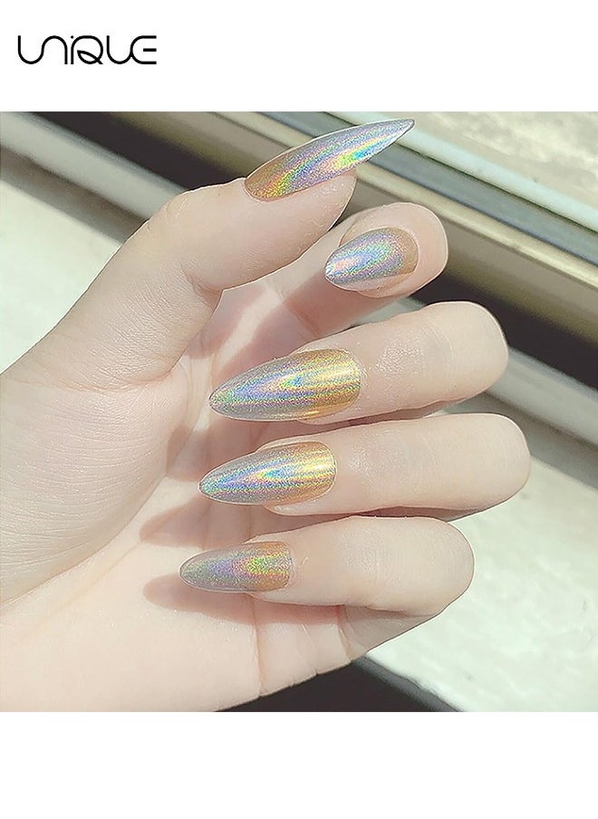 Dual color Chrome Nail Powder 6 Jars Rose Gold Mirror Effect Manicure Pigment Glitter Dust for Salon Home DIY Nail Art Deco with 6 Eyeshadow Sticks