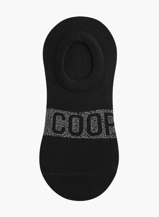 Lee Cooper Logo Print Non Terry No Show Socks - Set of 3  - Image 2