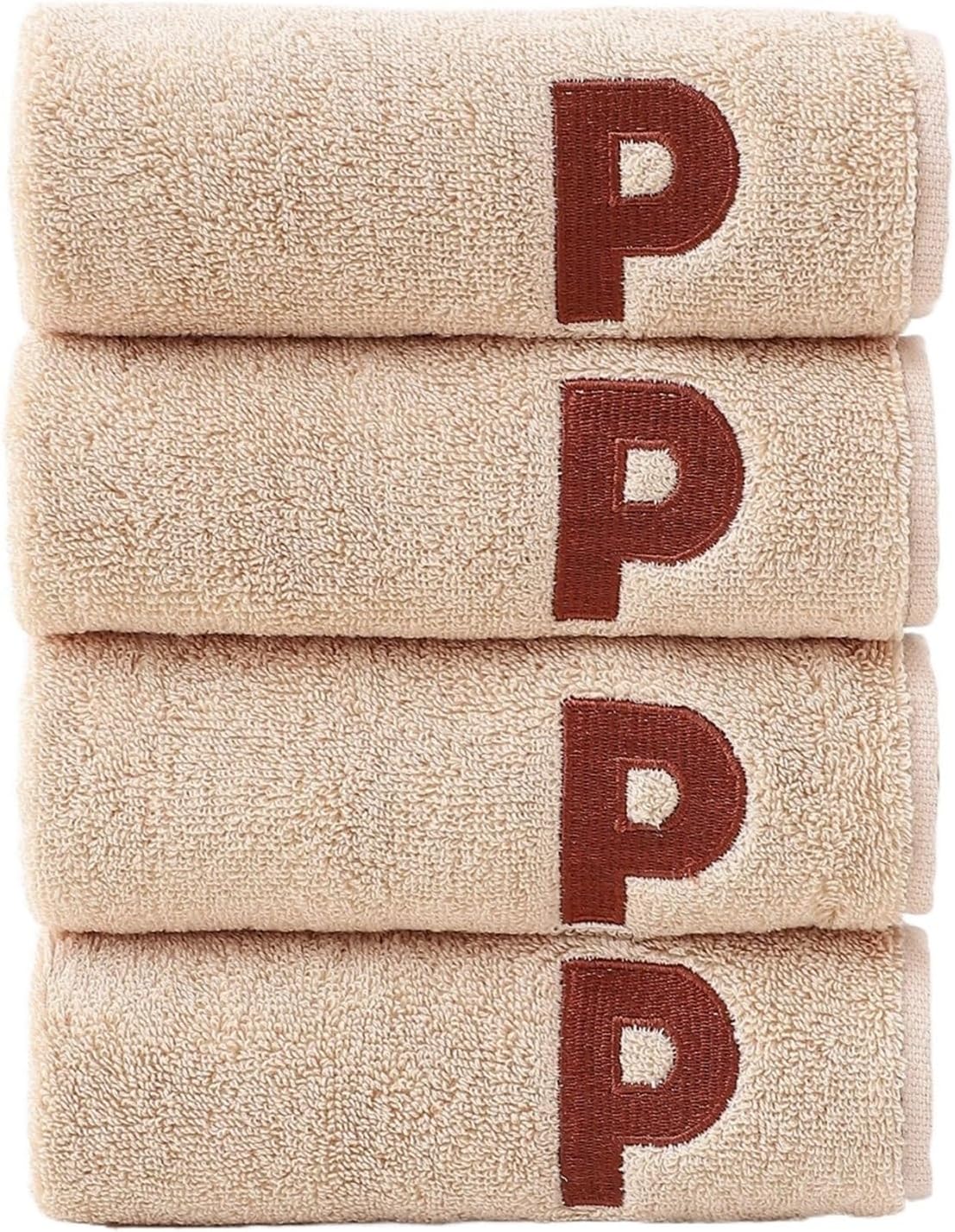 4 Piece Towel Set, Cotton, Perfect Everyday Shower Light Weight, Quick Dry Towels for Your Bathroom Ultimate Comfort and Absorbency for Bathroom Towel Towels,(Camel)