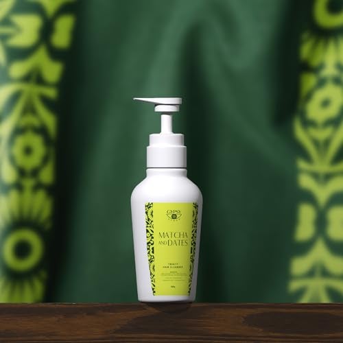 Gypsy Syrup Matcha and Dates Shampoo For Hair Breakage | Hairfall and Thinning Hair Revitalizes hair, enhances elasticity and nourishment | Trinity Hair Cleanser - 300g - Image 1