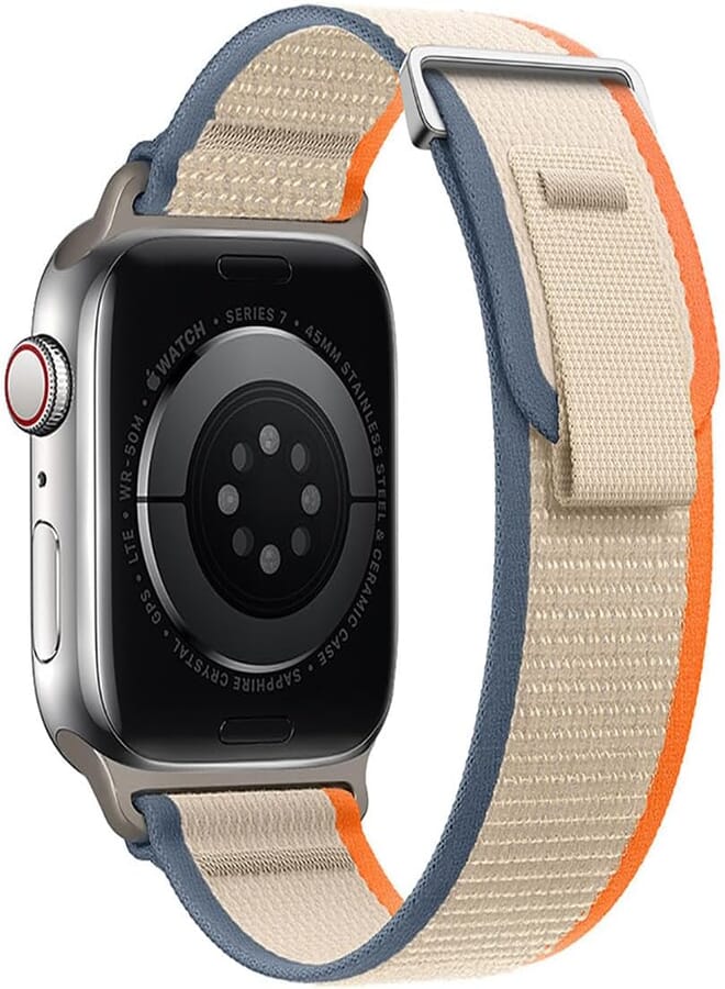 Compatible with Apple Watch 10/9/8/7/6/SE Series Nylon Weave Band 2024, Sport Breathable Replacement Watch Band