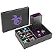 Grajar DND Dice Tray and Dice Tower with Storage 3 in 1 Dice Rolling Tray with Lid Portable Dice Box Storage DND dice Holder for Dungeons and Dragons DD RPG MTG Table Games  Purple - Image 4