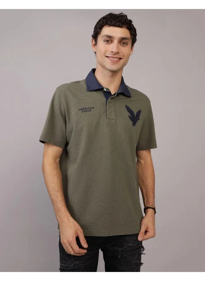 American Eagle Rugby Logo Polo Shirt