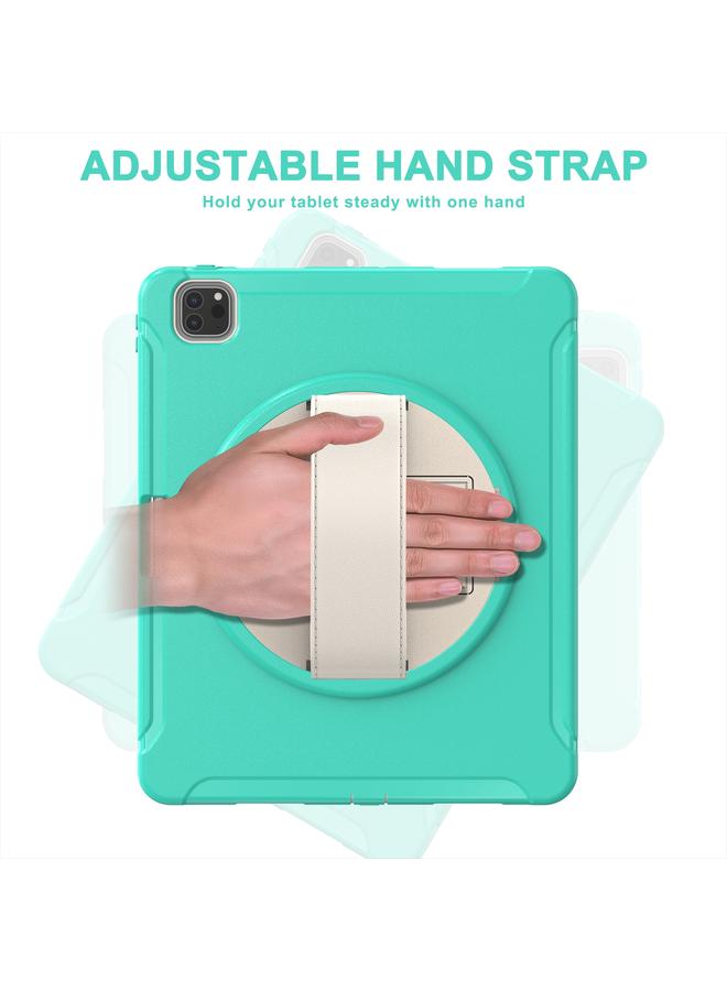 Zaboon Case For iPad Pro 12.9 2022 / 2021 360 Degree Rotation PC + TPU Protective Tablet Case with Holder & Hand-strap - Image 3