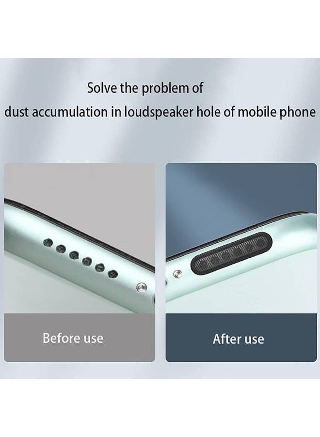 Mesh Anti Dust Proof Adhesive Sticker Compatible with iPhone Speaker (Pack of 24) - Image 3
